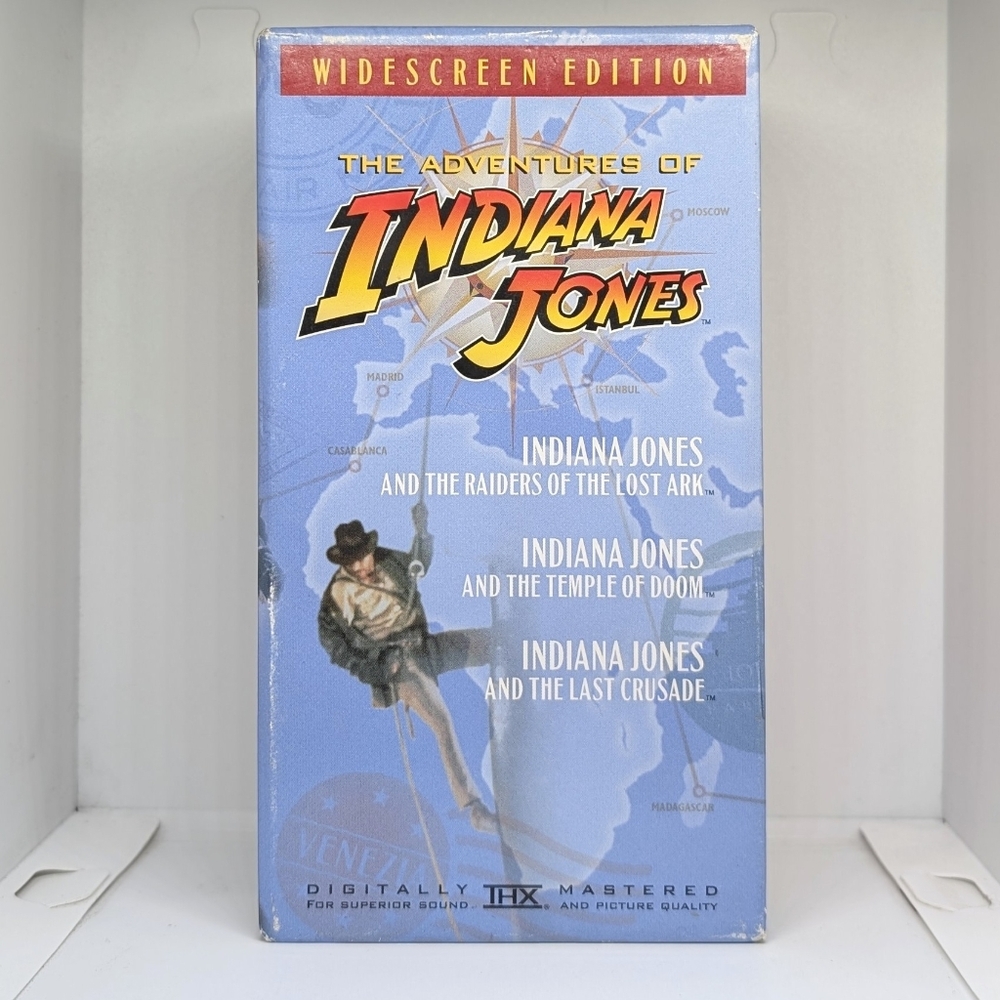 The Adventures of Indiana Jones trilogy (1999) VHS cassette box set